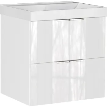 Dulap sub chiuveta alb suspendat cu aspect lucios 61x65 cm Celano - Germania imagine