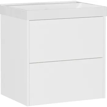 Dulap sub chiuveta alb suspendat cu aspect mat 61x65 cm Bodera - Germania imagine