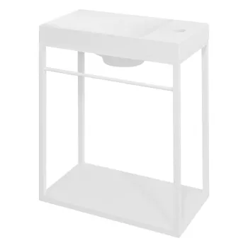 Dulap sub chiuveta alb suspendat din metal 39,5x45 cm Crest - Sapho imagine