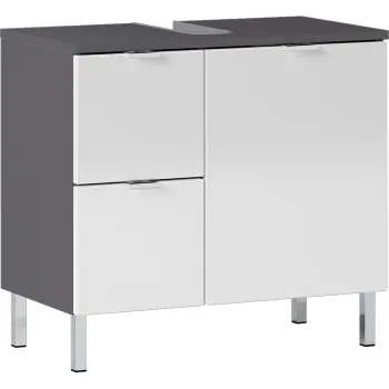 Dulap sub chiuveta Germania Mauresa, latime 60 cm, alb - gri imagine