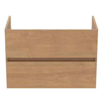 Dulap sub chiuveta in culoare naturala suspendat cu aspect de lemn de stejar 80x55 cm Eurovit+ - Ideal Standard imagine