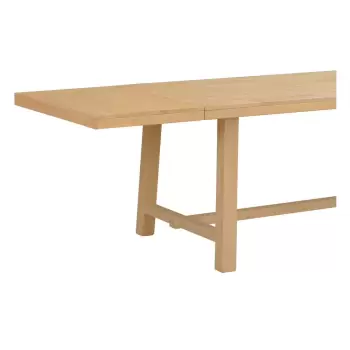 Extensie blat din lemn de stejar lustruit pentru masa de dining Rowico Brooklyn imagine