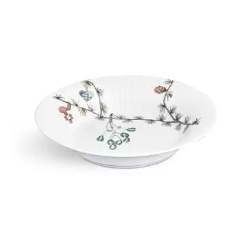 Farfurie din portelan pentru supa, cu motiv Craciun Kahler Design Hammershoi, ? 21 cm, alb imagine