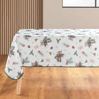 Fata de masa 150x300 cm cu model de Craciun Hollystar - douceur d'interieur imagine