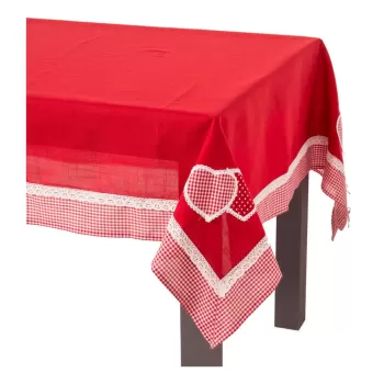 Fata de masa Casa Seleccion Hearts, 150 x 210 cm, rosu imagine