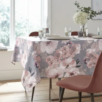 Fata de masa din bumbac 137x178 cm Dramatic Floral - Catherine Lansfield imagine