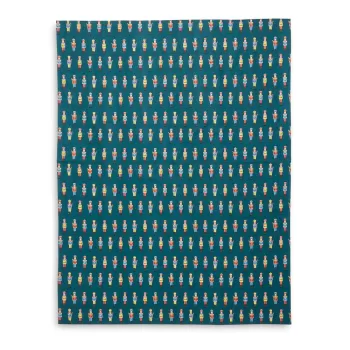 Fata de masa din bumbac 137x229 cm cu model de Craciun Nutcracker - Catherine Lansfield imagine