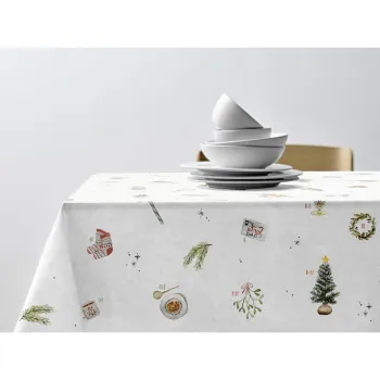 Fata de masa din bumbac 140x350 cm cu model de Craciun Christmas Days - Sodahl imagine