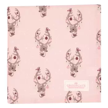 Fata de masa din bumbac Green Gate Dina, 100x100 cm, roz imagine
