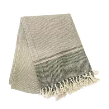 Fata de masa din bumbac Tiseco Home Studio, 250 x 150 cm, bej - negru imagine