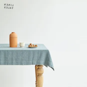 Fata de masa din in 140x140 cm - Linen Tales imagine