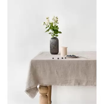 Fata de masa din in Linen Tales Classic, 140 x 300 cm, natural imagine