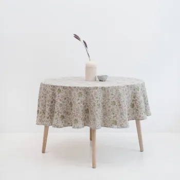 Fata de masa din in o 150 cm Botany 2 Lightweight - Linen Tales imagine