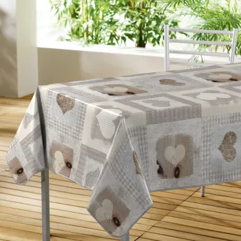 Fata de masa lavabila 140x300 cm Cozy coeur - douceur d'interieur imagine