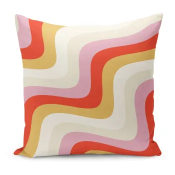 Fata de perna 43x43 cm Creamy Raspberry Swirl - Mila Home imagine