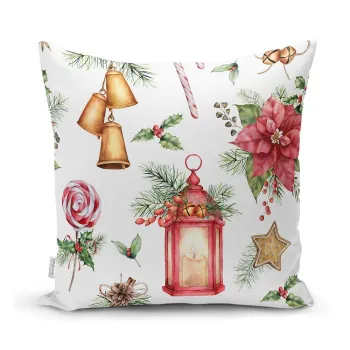 Fata de perna 43x43 cm cu model de Craciun Lantern - Mila Home imagine