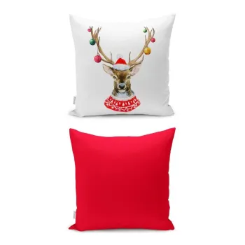 Fata de perna 43x43 cm cu model de Craciun Merry Christmas - Mila Home imagine