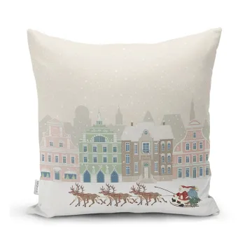 Fata de perna 43x43 cm cu model de Craciun Merry Christmas - Mila Home imagine