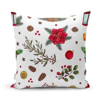 Fata de perna 43x43 cm cu model de Craciun Merry Christmas - Mila Home imagine