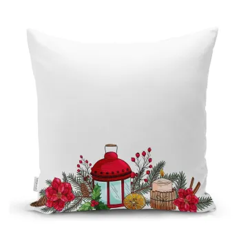 Fata de perna 43x43 cm cu model de Craciun - Mila Home imagine