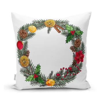 Fata de perna 43x43 cm cu model de Craciun - Mila Home imagine