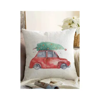 Fata de perna 43x43 cm cu model de Craciun - Mila Home imagine
