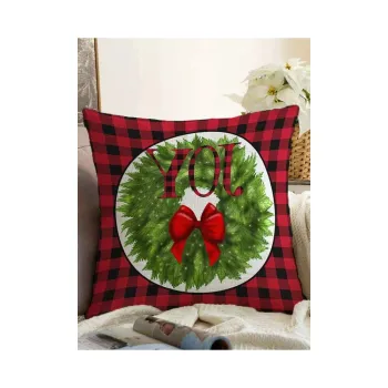 Fata de perna 43x43 cm cu model de Craciun - Mila Home imagine