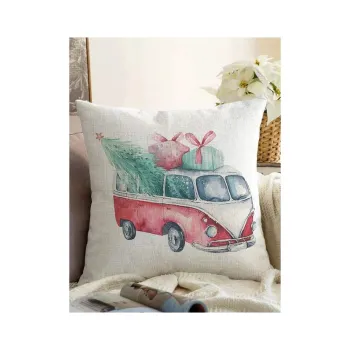 Fata de perna 43x43 cm cu model de Craciun - Mila Home imagine