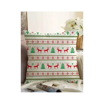 Fata de perna 43x43 cm cu model de Craciun - Mila Home imagine