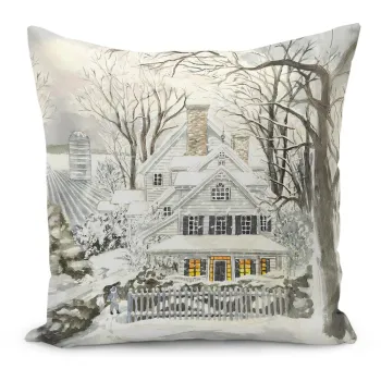 Fata de perna 43x43 cm cu model de Craciun - Mila Home imagine