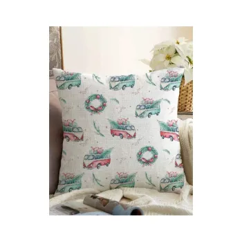 Fata de perna 43x43 cm cu model de Craciun - Mila Home imagine