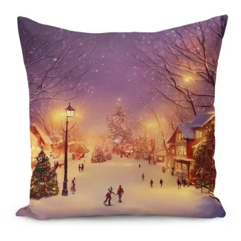 Fata de perna 43x43 cm cu model de Craciun - Mila Home imagine