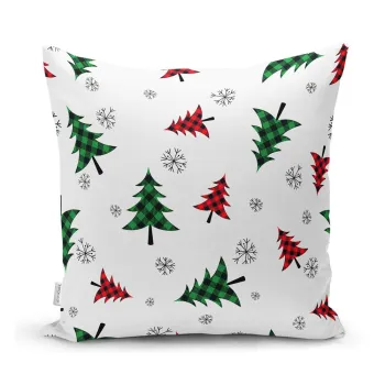 Fata de perna 43x43 cm cu model de Craciun Tartan - Mila Home imagine