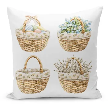 Fata de perna 43x43 cm cu model de Pasti - Mila Home imagine