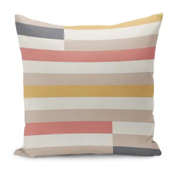 Fata de perna 43x43 cm Rosy Bandas - Mila Home imagine