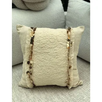 Fata de perna 43x43 cm Sequins - Mioli Decor imagine