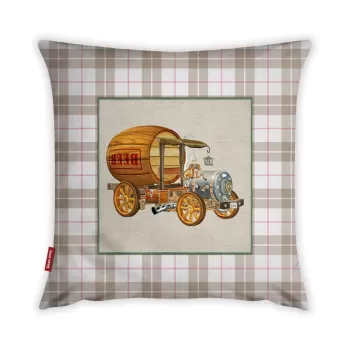 Fata de perna cu amestec din bumbac Vitaus Rusto Galima, 43 x 43 cm imagine