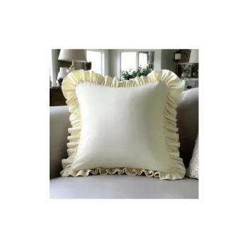 Fata de perna din amestec de bumbac 40x40 cm Ruffled - Mila Home imagine