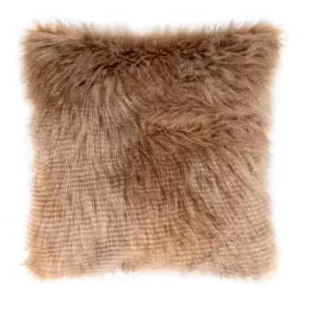 Fata de perna din blana artificiala Tiseco Home Studio, 45 x 45 cm, maro imagine