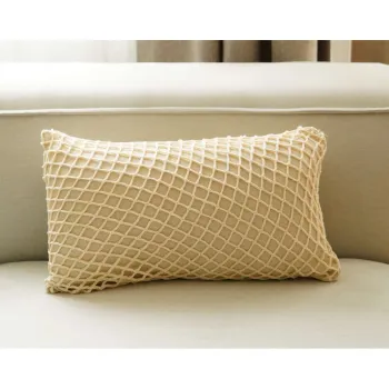 Fata de perna din bumbac 30x50 cm Net - Mioli Decor imagine