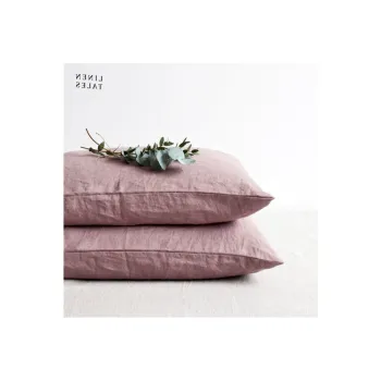 Fata de perna din in 40x40 cm Ashes of Roses - Linen Tales imagine