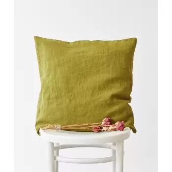 Fata de perna din in Linen Tales Classic, 50 x 50 cm, verde imagine