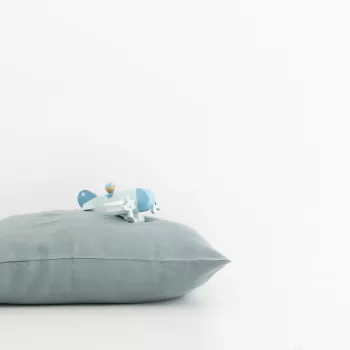 Fata de perna din in pentru copii Linen Tales Nature, 40 x 60 cm, albastru imagine