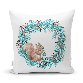 Fata de perna din material textil 43x43 cm cu model de Craciun - Mila Home imagine