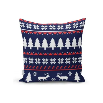 Fata de perna din material textil 43x43 cm cu model de Craciun - Mila Home imagine