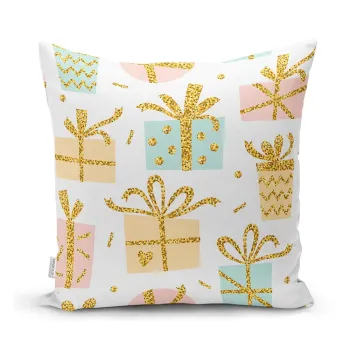 Fata de perna din material textil 43x43 cm cu model de Craciun - Mila Home imagine