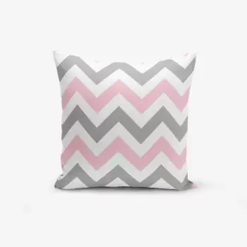 Fata de perna Minimalist Cushion Covers Zigzag Modern, 45 x 45 cm imagine