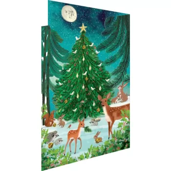Felicitari de Craciun in set de 5 Heart of the Forest - Roger la Borde imagine