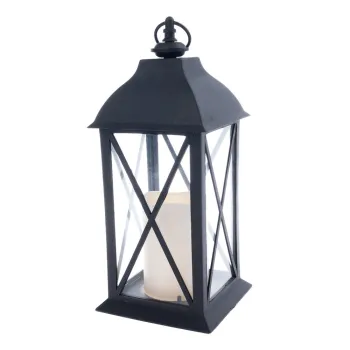 Felinar cu LED negru cu baterii (inaltime 30,5 cm) - Dakls imagine
