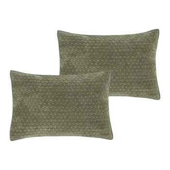 Fete de perna 2 buc. 50x75 cm Attica Velvet Embroidered - Bianca imagine